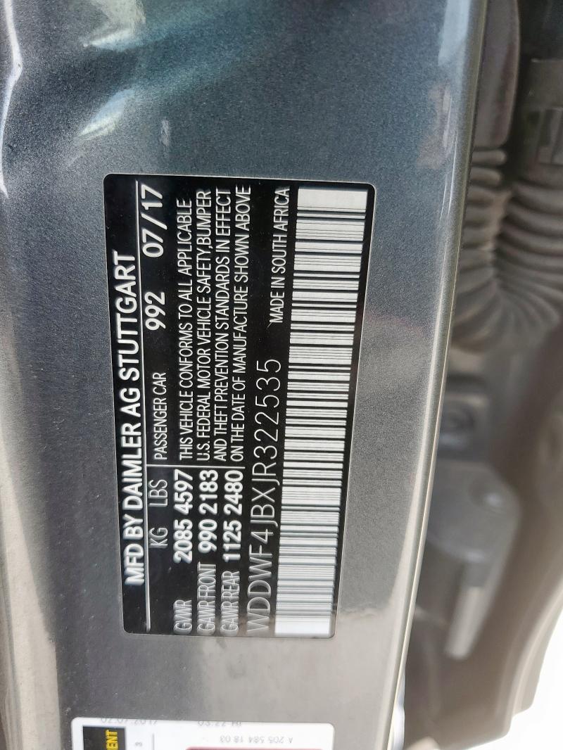 WDDWF4JBXJR322535 Mercedes-Benz C 300