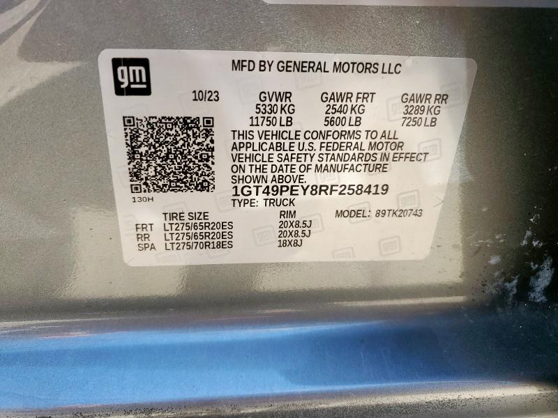 1GT49PEY8RF258419 GMC SIERRA K25