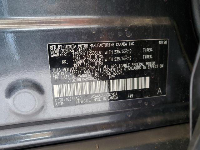 2T3C1RFV4MC092721 Toyota a25a-fks