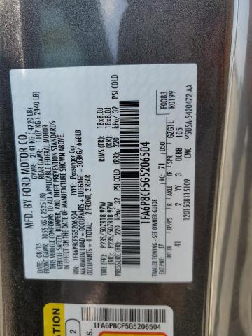 1FA6P8CF5G5206504 Ford 2016