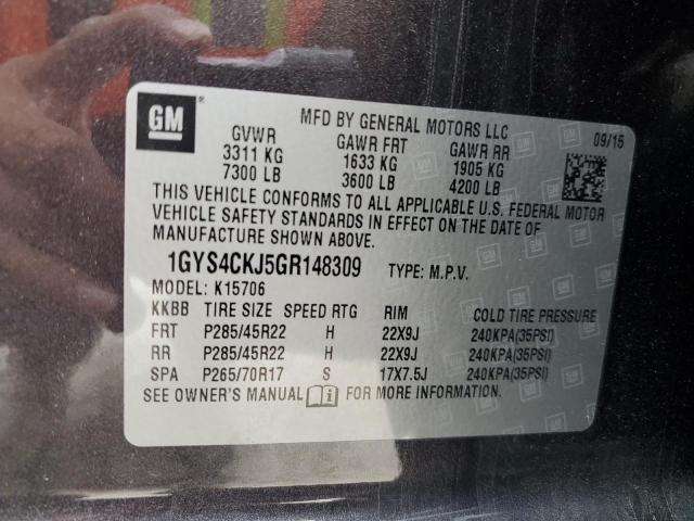 1GYS4CKJ5GR148309 Cadillac ESCALADE P