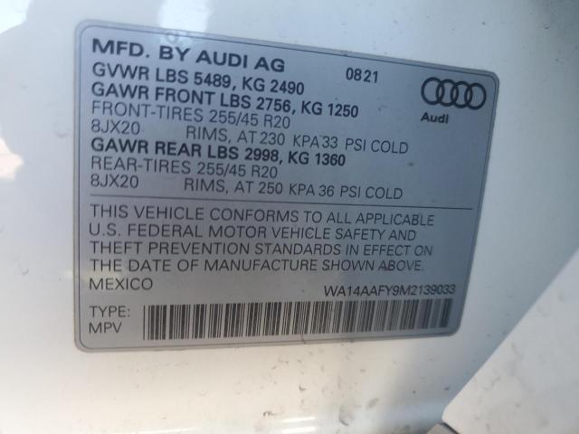 WA14AAFY9M2139033 Audi Q5