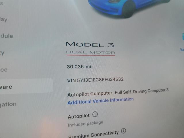 5YJ3E1EC8PF634532 Tesla 2023