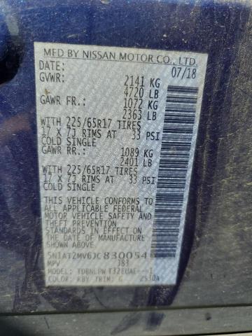 5N1AT2MV6JC830054 Nissan Rogue