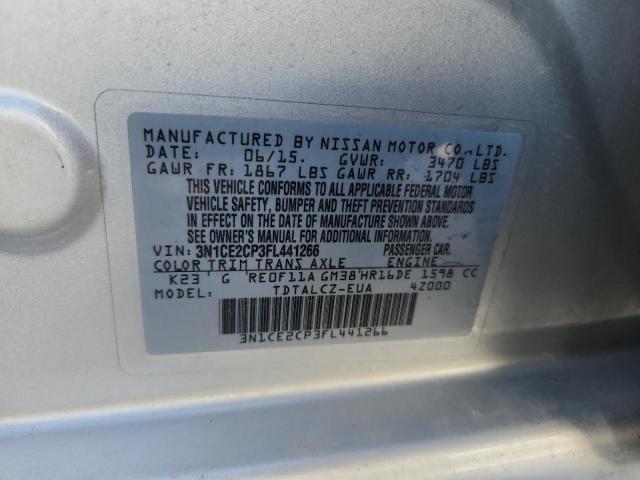 3N1CE2CP3FL441266 Nissan VERSA NOTE