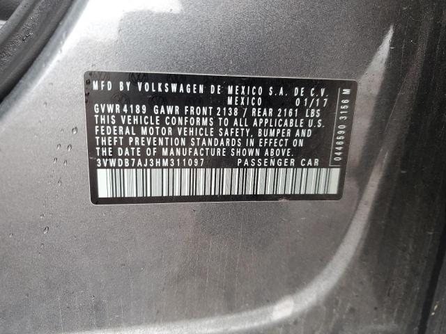 3VWDB7AJ3HM311097 Volkswagen 1.4 tsi