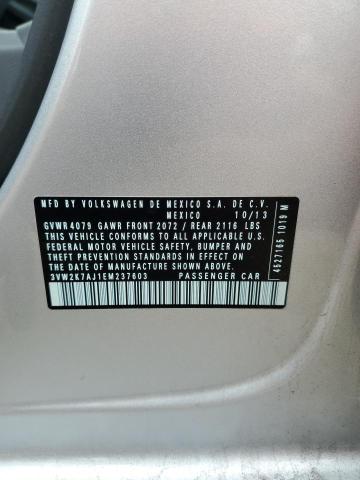 3VW2K7AJ1EM237603 Volkswagen JETTA BASE