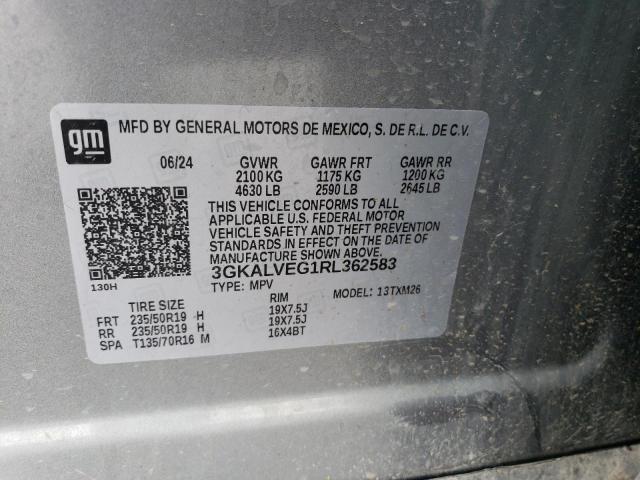 3GKALVEG1RL362583 GMC lsd
