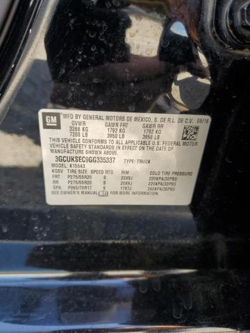 3GCUKSEC9GG335337 Chevrolet l83 - sidi, vvt, afm, e85 max, aluminum