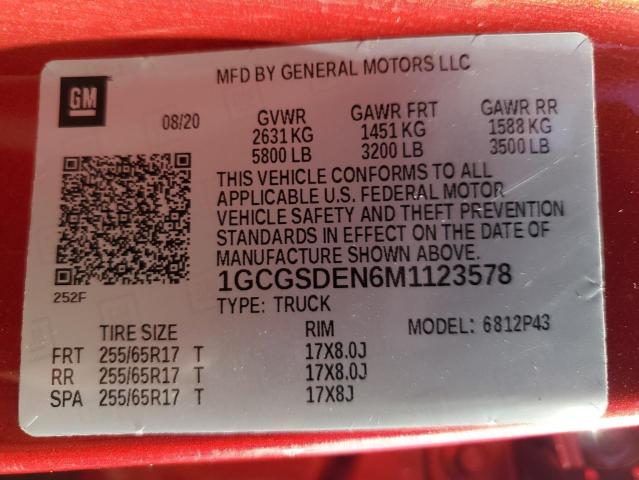 1GCGSDEN6M1123578 Chevrolet lgz - di, vvt, alum, var2, gen 2