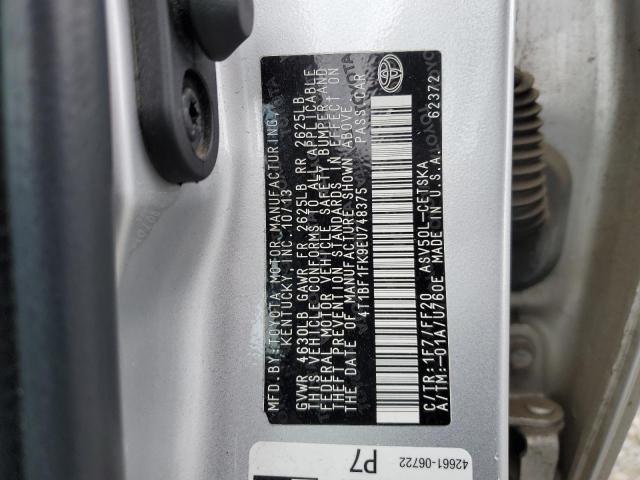 4T1BF1FK9EU748375 Toyota 2ar-fe