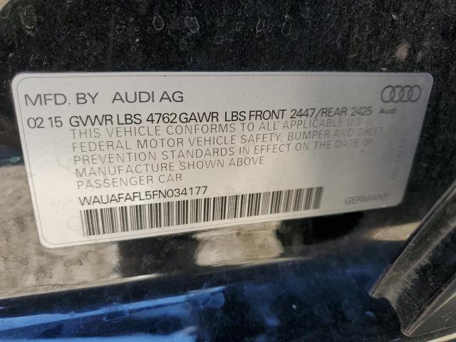 WAUAFAFL5FN034177 Audi flex fuel capable engine