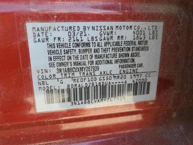 3N1AB8CVXMY267939 Nissan SENTRA SV