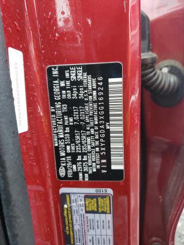 5XYPGDA3XGG169246 KIA SORENTO LX