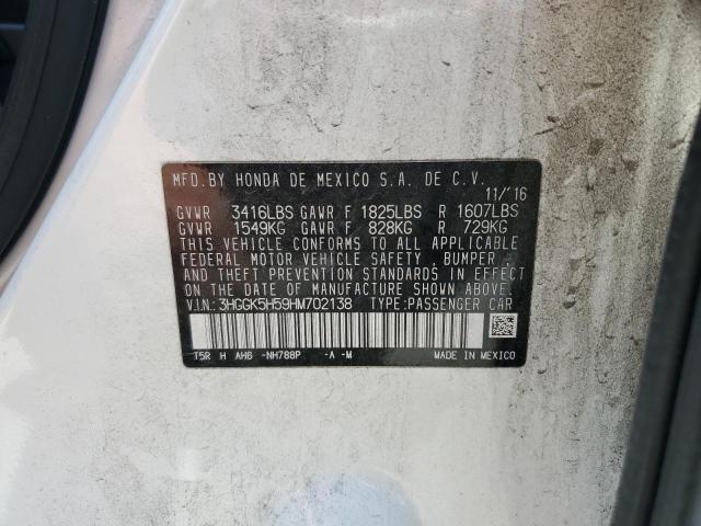 3HGGK5H59HM702138 Honda FIT LX