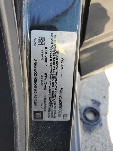 KL8CD6S92FC810259 Chevrolet ll0