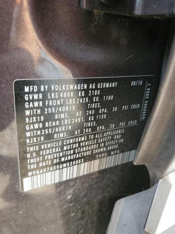 WVGAV7AX5GW529053 Volkswagen 2016