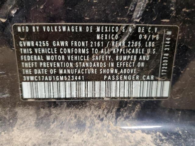 3VWC17AU1GM523441 Volkswagen GOLF SPORT