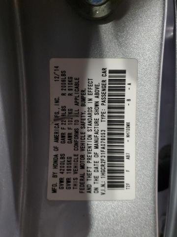 1HGCR2F31FA079053 Honda k24w1