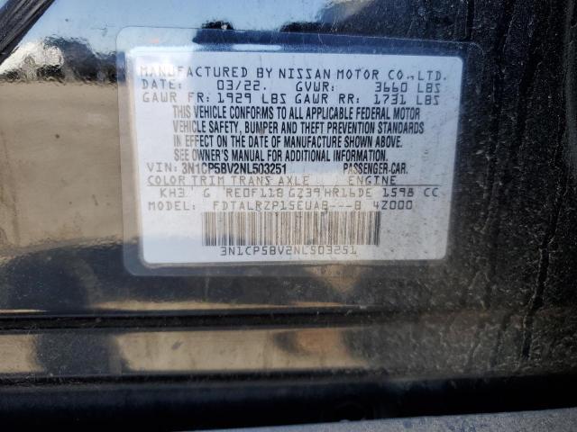 3N1CP5BV2NL503251 Nissan 2022
