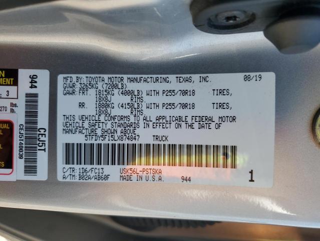 5TFDY5F15LX874847 Toyota TUNDRA CRE