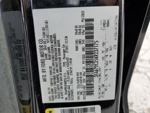 3FA6P0CD5KR237175 Ford 2019