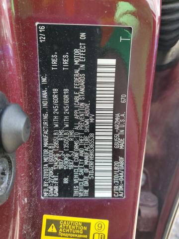 5TDJZRFH9HS365538 Toyota 2gr-fks