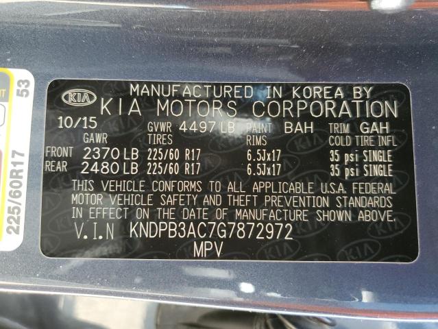 KNDPB3AC7G7872972 KIA dohc gdi theta ii
