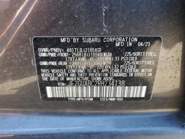JF2GUABC2RH234138 Subaru na