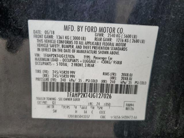 1FAHP2KT4JG127026 Ford TAURUS SHO