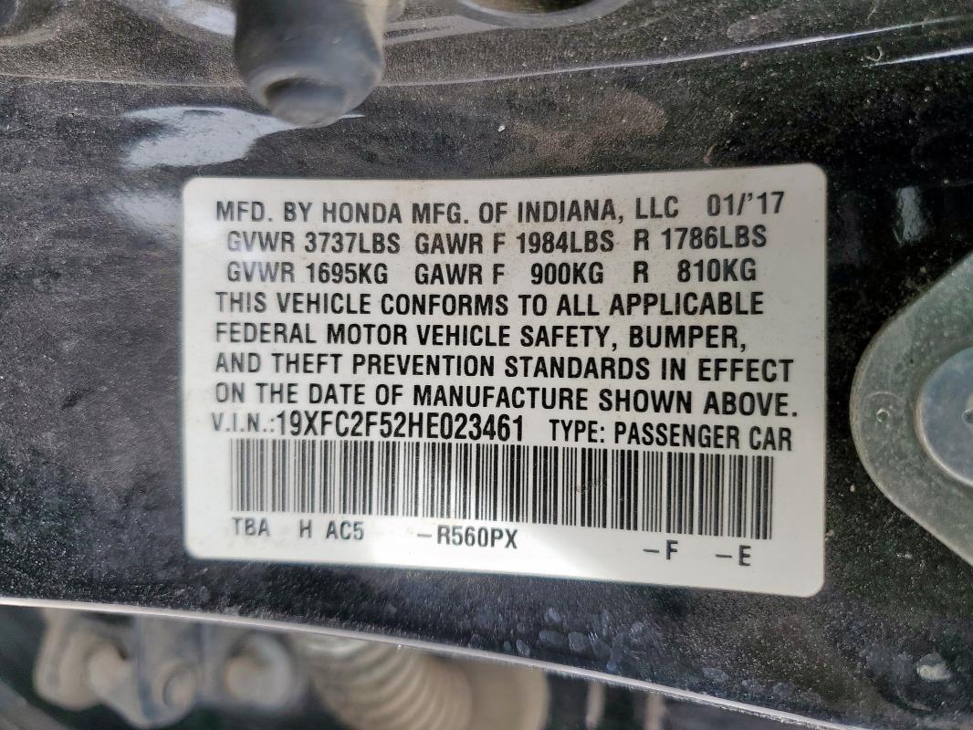 19XFC2F52HE023461 Honda k20c2