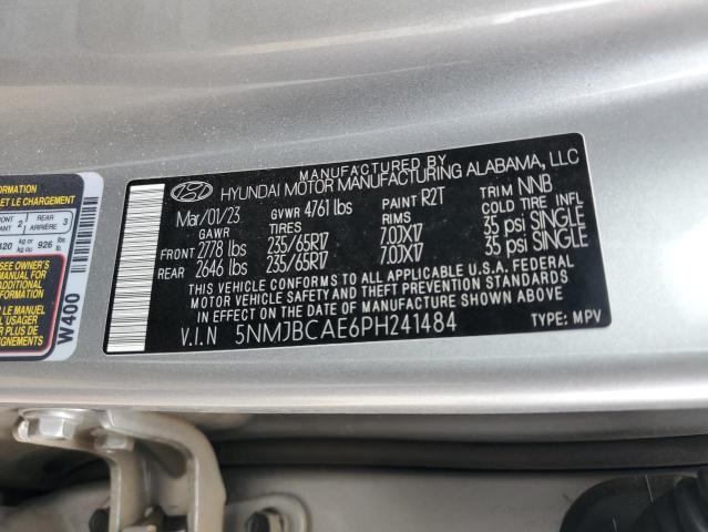 5NMJBCAE6PH241484 Hyundai TUCSON SEL