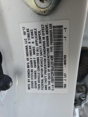 19XFC2F55JE201496 Honda Civic Lx
