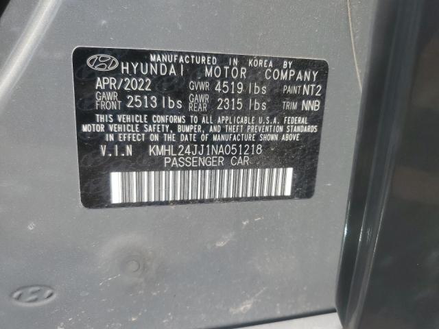KMHL24JJ1NA051218 Hyundai gdi nu pe