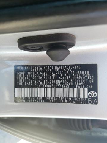 5YFBURHE9EP176043 Toyota COROLLA L