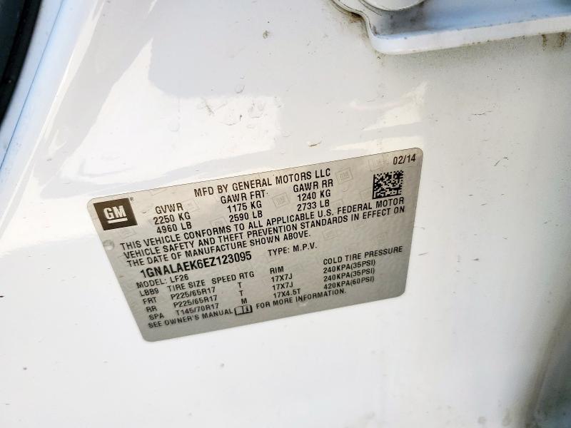 1GNALAEK6EZ123095 Chevrolet EQUINOX LS
