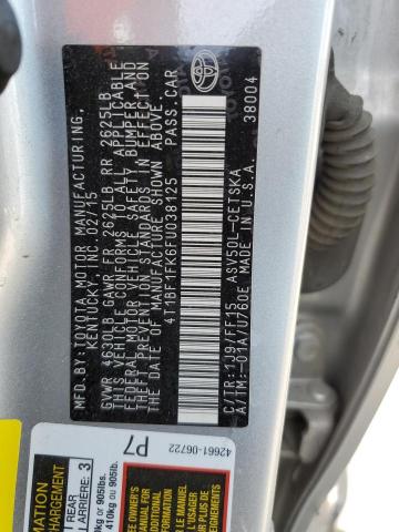 4T1BF1FK6FU038125 Toyota 2ar-fe