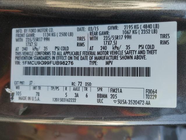 1FMCU9G99FUB98276 Ford ESCAPE SE
