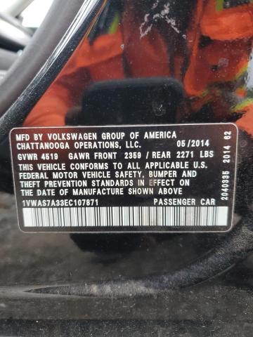 1VWAS7A33EC107871 Volkswagen PASSAT S