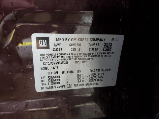 KL7CJPSM6MB363381 Chevrolet le2