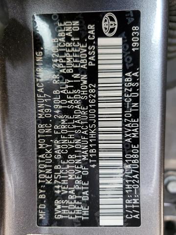 4T1B11HK5JU016282 Toyota a25a-fks