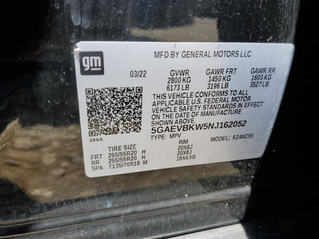 5GAEVBKW5NJ162052 Buick lfy - spark ignited direct injection, atss, gen1