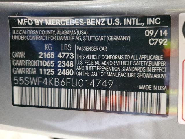 55SWF4KB6FU014749 Mercedes-Benz C-Class