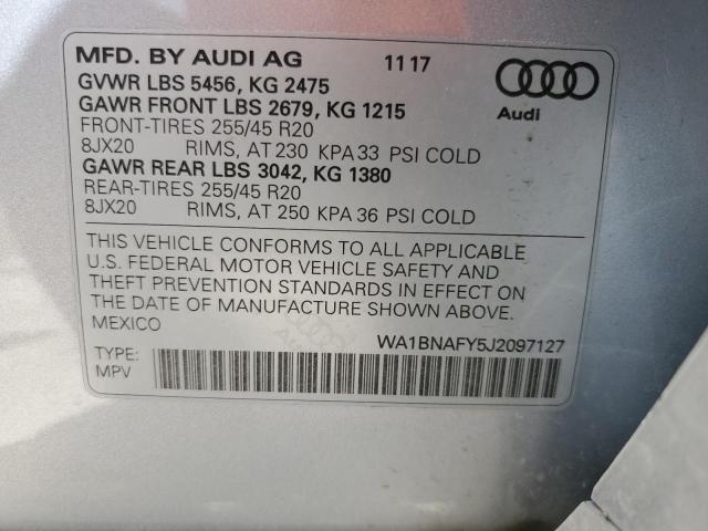 WA1BNAFY5J2097127 Audi Q5 PREMIUM