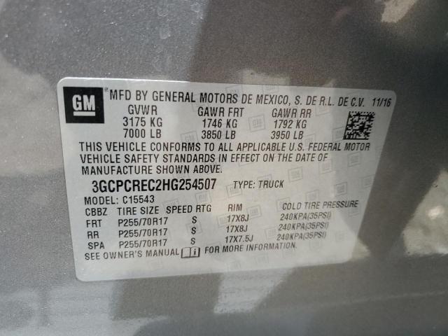 3GCPCREC2HG254507 Chevrolet l83 - sidi: spark ignited direct injection, vvt: variable valve timing, afm, e85 max, alum
