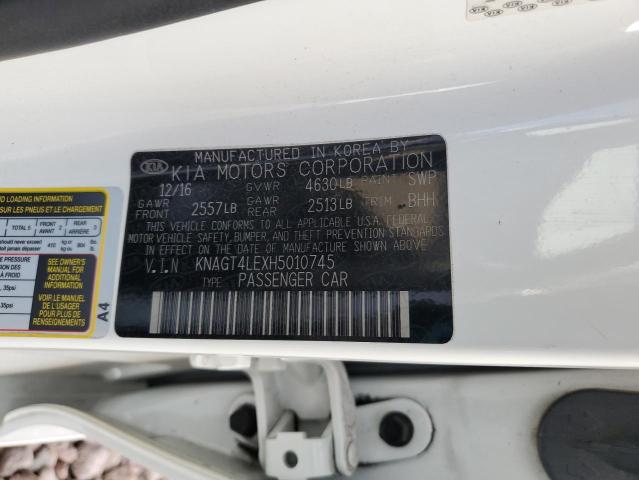 KNAGT4LEXH5010745 KIA 2017
