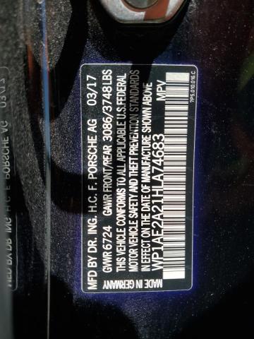 WP1AE2A21HLA74683 Porsche 2017