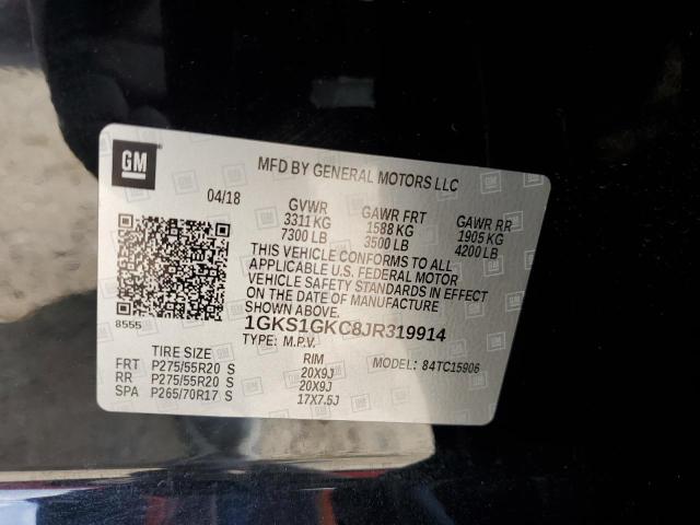 1GKS1GKC8JR319914 GMC YUKON XL C