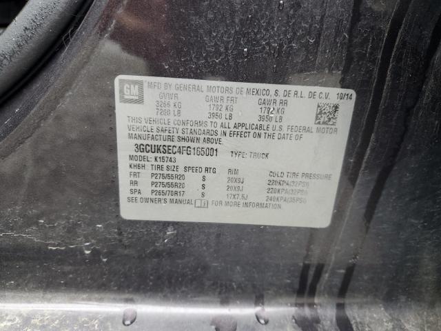 3GCUKSEC4FG165001 Chevrolet l83 - vvt, active fuel management, aluminum