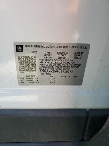 3GNAXKEV9LS718277 Chevrolet lyx - direct injection, vvt, fgt, turbo, alum, gen1